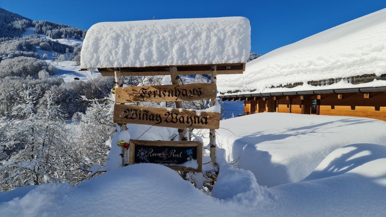 Ferienhaus & Ferienwohnung Winay Wayna Gotschna Blick Klosters Dış mekan fotoğraf